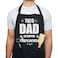 VAGAVY 100 Cotton Black Funny Aprons for Men Dad Husband Birthday Fathers Day Grilling Gifts for Papa Husband