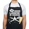 VAGAVY 100 Cotton Black Funny Aprons for Men Dad Husband Birthday Fathers Day Grilling Gifts for Papa Husband