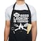 VAGAVY 100 Cotton Black Funny Aprons for Men Dad Husband Birthday Fathers Day Grilling Gifts for Papa Husband