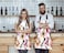 WONDERTIFY Cosmetics ApronWomen Cosmetics Perfume Lipstick Series Bib Apron with Adjustable Neck for Men WomenSuitable for Home Kitchen Cooking Waitress Chef Grill Bistro Baking BBQ Apron