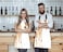 WONDERTIFY Funny Giraffe ApronWild Animal Watercolor Giraffe Brow White Bib Apron with Adjustable Neck for Men WomenSuitable for Home Kitchen Cooking Waitress Chef Grill Bistro Baking BBQ Apron