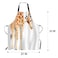 WONDERTIFY Funny Giraffe ApronWild Animal Watercolor Giraffe Brow White Bib Apron with Adjustable Neck for Men WomenSuitable for Home Kitchen Cooking Waitress Chef Grill Bistro Baking BBQ Apron