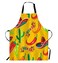 WONDERTIFY Mexican Food ApronPattern with Hand Drawn Cactus Sombrero and Chili Bib Apron with Adjustable Neck for Men WomenSuitable for Home Kitchen Cooking Waitress Chef Grill Bistro Baking Apron