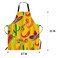 WONDERTIFY Mexican Food ApronPattern with Hand Drawn Cactus Sombrero and Chili Bib Apron with Adjustable Neck for Men WomenSuitable for Home Kitchen Cooking Waitress Chef Grill Bistro Baking Apron