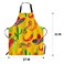 WONDERTIFY Mexican Food ApronPattern with Hand Drawn Cactus Sombrero and Chili Bib Apron with Adjustable Neck for Men WomenSuitable for Home Kitchen Cooking Waitress Chef Grill Bistro Baking Apron