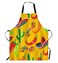 WONDERTIFY Mexican Food ApronPattern with Hand Drawn Cactus Sombrero and Chili Bib Apron with Adjustable Neck for Men WomenSuitable for Home Kitchen Cooking Waitress Chef Grill Bistro Baking Apron