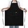 Yuubin Extra Large Aprons for Men Adjustable Button Bib Apron with 3 Pockets Chef Cooking Kitchen Aprons WomenWater Oil Resistant