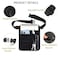 ZMD Server Apron Waist Pouch Restaurant Waitress Apron with Pockets Utility Belt Women Work Apron Waist Pouch with Adjustable Belt Money Bag Tool Pouch for Hotel Bar Gardening Nursing