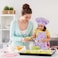 DEABOLAR Kids Aprons for Girls Toddler Aprons with Pockets for Kids Cooking Baking Painting Crafting Art Gardening Adjustable