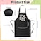 XLSXEXCL Kids Apron and Chef Hat Set Little Chef Apron Adjustable Child Apron Chef in Training Funny Apron Kids Cooking Aprons Baking Aprons with 2 Pockets for Boys and Girls