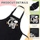 XLSXEXCL Kids Apron and Chef Hat Set Little Chef Apron Adjustable Child Apron Chef in Training Funny Apron Kids Cooking Aprons Baking Aprons with 2 Pockets for Boys and Girls
