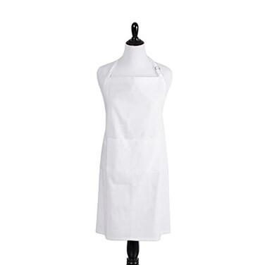 DII Everyday Basic Kitchen Collection Waist Apron Set White 2 Piece