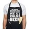 VAGAVY 100 Cotton Black Funny Aprons for Men Dad Husband Birthday Fathers Day Grilling Gifts for Papa Husband