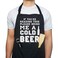 VAGAVY 100 Cotton Black Funny Aprons for Men Dad Husband Birthday Fathers Day Grilling Gifts for Papa Husband
