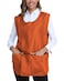 Xeoxarel Unisex Cobbler Apron with 3 Pockets Vest Orange Universal Apron for Women or Men