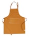 AMOUR INFINI Cotton Solid Aprons for Women with Pocket Adjustable Strap and Waist Ties Washed Chef Aprons for Cooking Baking and Gardening 275 x 33 Inches Yellow