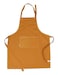 AMOUR INFINI Cotton Solid Aprons for Women with Pocket Adjustable Strap and Waist Ties Washed Chef Aprons for Cooking Baking and Gardening 275 x 33 Inches Yellow