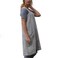YESDOO Cotton Linen Apron Cross Back Apron for Women with Pockets Pinafore Dress for Baking Cooking