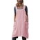 YESDOO Cotton Linen Apron Cross Back Apron for Women with Pockets Pinafore Dress for Baking Cooking