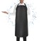 PEASUG Waterproof Butcher Apron Extra Long Adjustable Lab Apron with Bib for Dishwashing Cooking Gardening Pet Grooming
