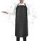 PEASUG Waterproof Butcher Apron Extra Long Adjustable Lab Apron with Bib for Dishwashing Cooking Gardening Pet Grooming