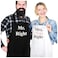 Prazoli Products Prazoli His and Her Matching Aprons for Couples Mr Right Mrs Always Right Matching His and Her Aprons Gifts for Couples Husband and Wife Gifts Presents for Valentines Day Anniversary