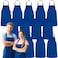 GREEN LIFESTYLE 12 Pack Professional Chef Apron Grilling Aprons for Men Waterproof Cooking Apron for BBQ Work or Restaurant Use Kitchen Aprons for Women Royal Blue No Pockets
