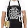 ALIPOBO Funny Grilling Aprons for Men BBQ Cooking Apron with 2 Pockets Adjustable Neck Strap and 40 Long Ties Thats What I Do I Grill and I Know Things