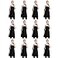TSD STORY 12 Pcs Bib Bulk Black Aprons for Women Men Adult Girls Unisex with 2 Pockets Baking Cooking Kitchen Painting Apron Black12 pcs