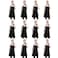 TSD STORY 12 Pcs Bib Bulk Black Aprons for Women Men Adult Girls Unisex with 2 Pockets Baking Cooking Kitchen Painting Apron Black12 pcs