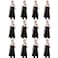 TSD STORY 12 Pcs Bib Bulk Black Aprons for Women Men Adult Girls Unisex with 2 Pockets Baking Cooking Kitchen Painting Apron Black12 pcs