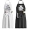JDNFYGX King Queen Apron Set Matching Couples Kitchen Aprons with Deep Pockets Reinforced Stitching Waterproof Professional Cooking Gear for Wedding Engagement Bridal Shower Valentines Christmas