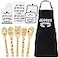 Leyndo 10 Pcs Mothers Day Grammy Kitchen Gifts Set Include Apron Tea Towel Tea Spoon Pot Holder Oven Mitt Bamboo Kitchen Spatula Cooking Baking