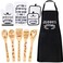 Leyndo 10 Pcs Mothers Day Grammy Kitchen Gifts Set Include Apron Tea Towel Tea Spoon Pot Holder Oven Mitt Bamboo Kitchen Spatula Cooking Baking