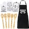 Leyndo 10 Pcs Mothers Day Grammy Kitchen Gifts Set Include Apron Tea Towel Tea Spoon Pot Holder Oven Mitt Bamboo Kitchen Spatula Cooking Baking