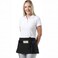 TOSHE Waist Apron with 3 Pockets Waterdrop Resistant Premium Cotton Waitress Apron 10 Color Option Server Apron Chef Apron Black