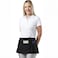 TOSHE Waist Apron with 3 Pockets Waterdrop Resistant Premium Cotton Waitress Apron 10 Color Option Server Apron Chef Apron Black