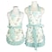 NEOVIVA Cooking Aprons with Pockets for Mama and Me Doublelayered Bib Apron for Cooking Baking BBQ and Gardening Gift Pack for Mothers Day Christmas Style Kathy Floral Hydrangea Clear Aqua
