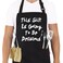 ALIPOBO BBQ Funny Apron for Men Chef Bib Apron with 2 Pockets Adjustable Neck Strap and 40 Long Ties Best for Kitchen Cooking Grilling Baking Gardening Black