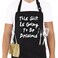 ALIPOBO BBQ Funny Apron for Men Chef Bib Apron with 2 Pockets Adjustable Neck Strap and 40 Long Ties Best for Kitchen Cooking Grilling Baking Gardening Black