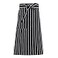 iFly US Waist Aprons for Men Women Chef Half Apron Server Apron in Black White Pinstripe
