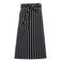 iFly US Waist Aprons for Men Women Chef Half Apron Server Apron in Black White Pinstripe