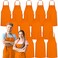GREEN LIFESTYLE 12 Pack Professional Chef Apron Grilling Aprons for Men Waterproof Cooking Apron for BBQ Work or Restaurant Use Kitchen Aprons for Women Orange No Pockets