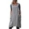 YESDOO Cotton Linen Apron Cross Back Apron for Women with Pockets Pinafore Dress for Baking Cooking
