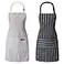 ATROPOS 2 Pieces Aprons for Women with Pockets Aprons for Men Womens Kitchen Apron Cooking Apron Adjustable Bib Chef ApronUnisex