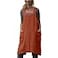 VLZUFE Cotton Linen Apron for women Cross Back Apron Pinafore Dress for Baking Cooking Gardening Work