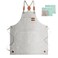 ZOMAO White Chef Aprons for Men Women with Large PocketsCotton Canvas Cross Back ApronKitchen Cooking Baking Bib Heavy Duty Adjustable Work Apron