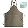 ZOMAO Cotton Canvas Cross Back Apron for Men and WomenChef Apron With Adjustable Strap and Large PocketsKitchen Cooking Baking Bib Heavy Duty Work Apron