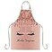 SSCSTS Hello Gorgeous Unicorn Eyelash Apron with 2 Pockets 265x331in Adjustable Size Bib Rose Gold Aprons for Men Women Kitchen Cooking Baking Gardening WQLSSS18