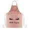 SSCSTS Hello Gorgeous Unicorn Eyelash Apron with 2 Pockets 265x331in Adjustable Size Bib Rose Gold Aprons for Men Women Kitchen Cooking Baking Gardening WQLSSS18